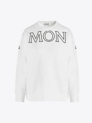 8G00029 809KX 034 White Women's Sweatshirt - MONCLER - BALAAN 1