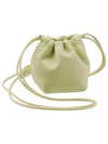 Dumpling Mini Drawstring Lambskin Leather Cross Bag Light Green - JIL SANDER - BALAAN 1