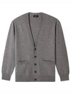 Men's Theo Wool Cardigan Grey - A.P.C. - BALAAN 2