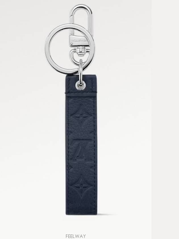 Shadow Dragonne Bag Charm Key Holder Navy - LOUIS VUITTON - BALAAN 3