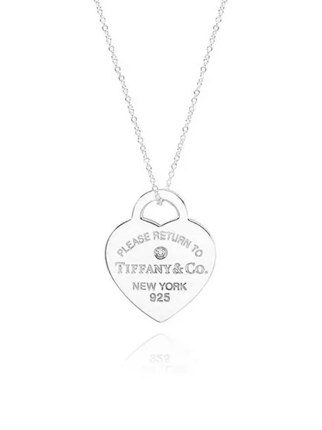 Heart Tag Pendant Necklace Silver - TIFFANY & CO. - BALAAN 1