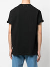 Embroidered Logo Crew Neck Short Sleeve T-Shirt Black - GOLDEN GOOSE - BALAAN 3