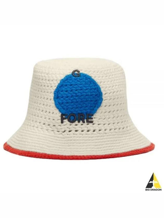 Circle Crochet Bucket Hat White - G/FORE - BALAAN 2