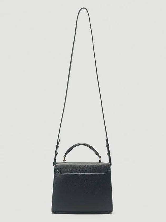 Casandra Monogram Mini Top Handle Cross Bag Black - SAINT LAURENT - BALAAN 6