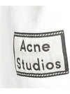 Studios Bag Reverse Label Sweatshirt White - ACNE STUDIOS - BALAAN.