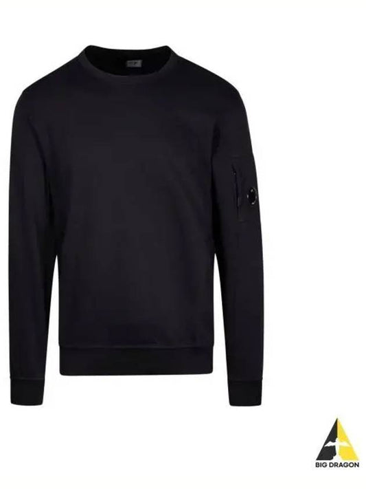 Light Fleece Sweatshirt Black - CP COMPANY - BALAAN 2