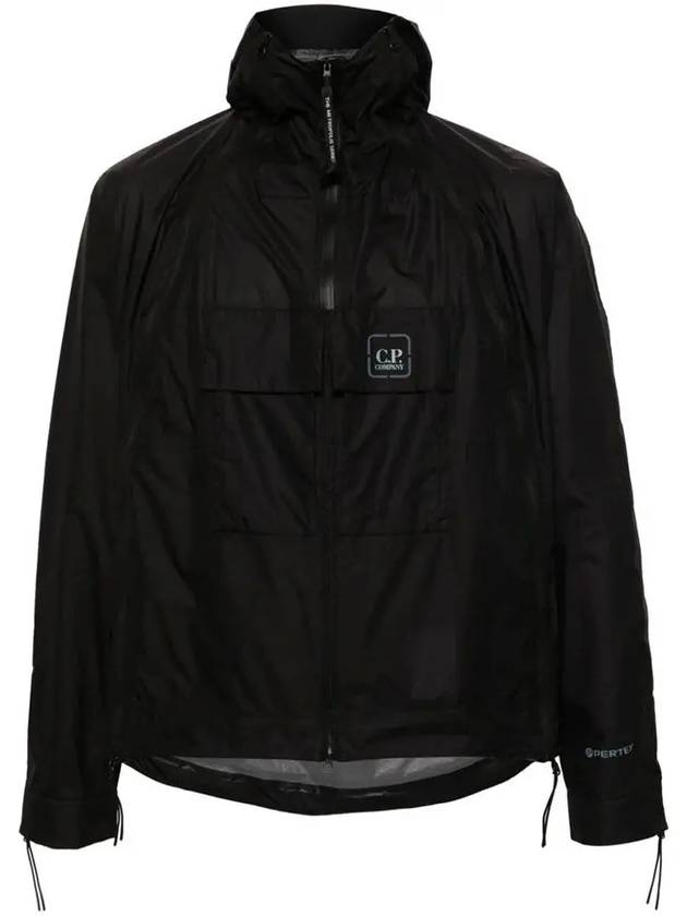 Metropolis Series Pertex Bloom Hooded Jacket Black - CP COMPANY - BALAAN 3