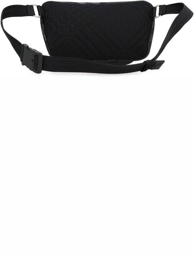 Grid Check Belt Bag Charcoal - BURBERRY - BALAAN 4