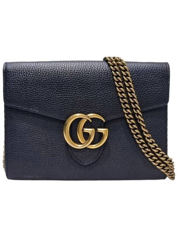 Women s 401232 GG Marmont Black WOC Chain Cross Bag - GUCCI - BALAAN 1