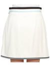 Logo Patch Wrap A-Line Skirt White - MONCLER - BALAAN 7