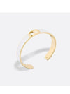 30 Montaine Slim Bangle Bracelet Gold White - DIOR - BALAAN 3