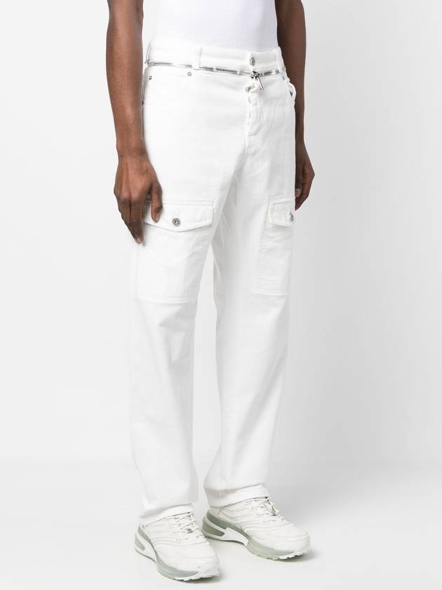 Denim Straight Pants AH0MI045DB69 0FA WHITE - BALMAIN - BALAAN 4