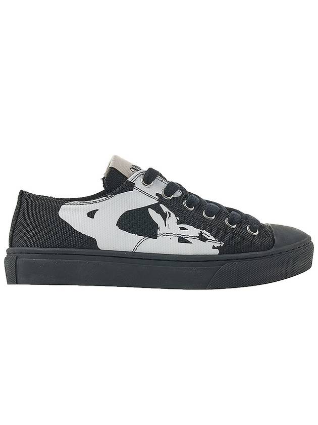 Plimsoll Low Top Sneakers Black - VIVIENNE WESTWOOD - BALAAN 3