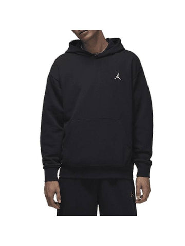 Jordan Brooklyn Fleece Pullover Hoodie Black - NIKE - BALAAN 1