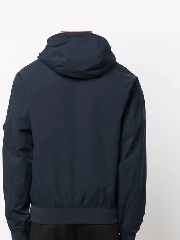 Men's Protech Mesh Lens Hood Zip-Up Navy - CP COMPANY - BALAAN.