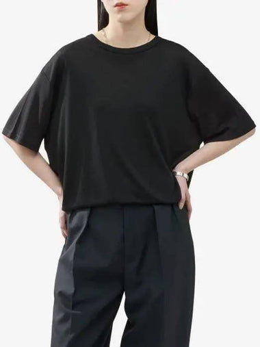 Rond short sleeve t shirt black RONDSNW1385BLACK - STUDIO NICHOLSON - BALAAN 1