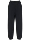 Cloud Logo Track Pants Black - MSGM - BALAAN 2