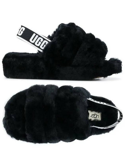 Fluff Yeah Slippers Black - UGG - BALAAN 2