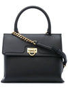 Trifolio Tote Bag Black - SALVATORE FERRAGAMO - BALAAN 1