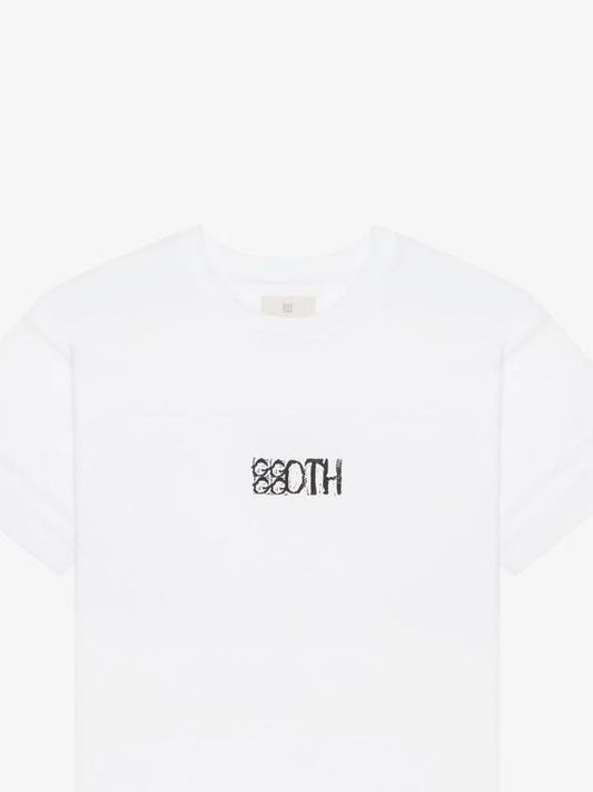 Goth Print Cotton Short Sleeve T-Shirt White - GIVENCHY - BALAAN 2