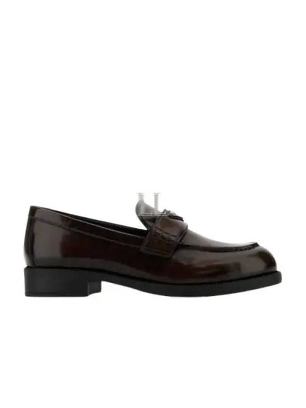 Women's Leather Loafers Brown - PRADA - BALAAN 2