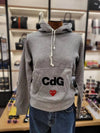 Heart Logo Hoodie Grey - COMME DES GARCONS PLAY - BALAAN 8