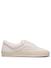 Men's Leather Low Top Sneakers White - TOM FORD - BALAAN 3