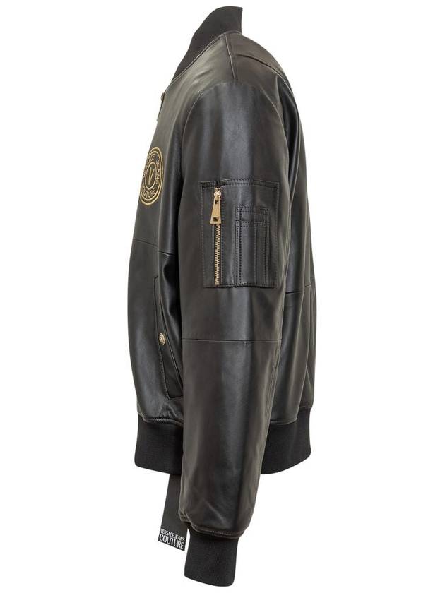 Versace Jeans Couture Leather Jacket - VERSACE - BALAAN 3