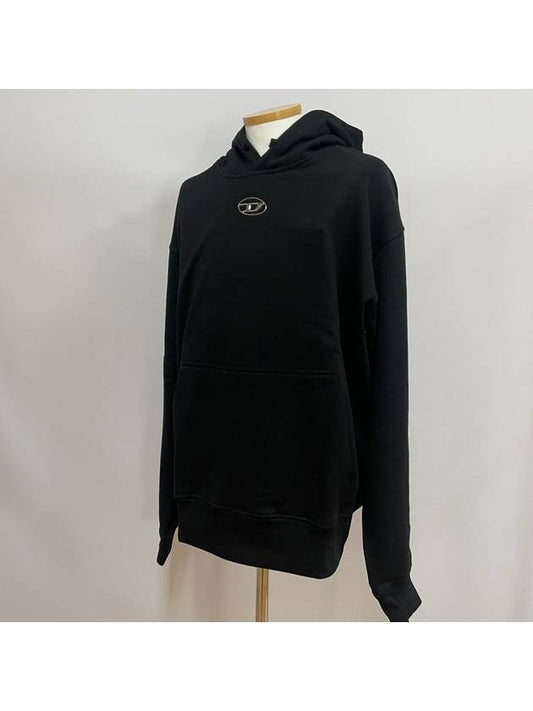 S Macs Logo Hoodie Black - DIESEL - BALAAN 2