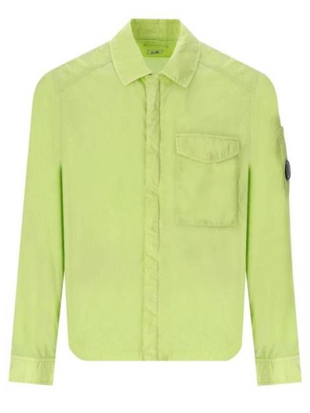 Chrome-R Pocket Over Long Sleeve Shirt Green - CP COMPANY - BALAAN 1