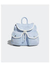 Mini Pocket Embroidery Logo Backpack Sky Blue - ADIDAS - BALAAN 2