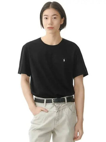 Liquid Cotton Crew Neck Slip T Shirt Black - POLO RALPH LAUREN - BALAAN 1