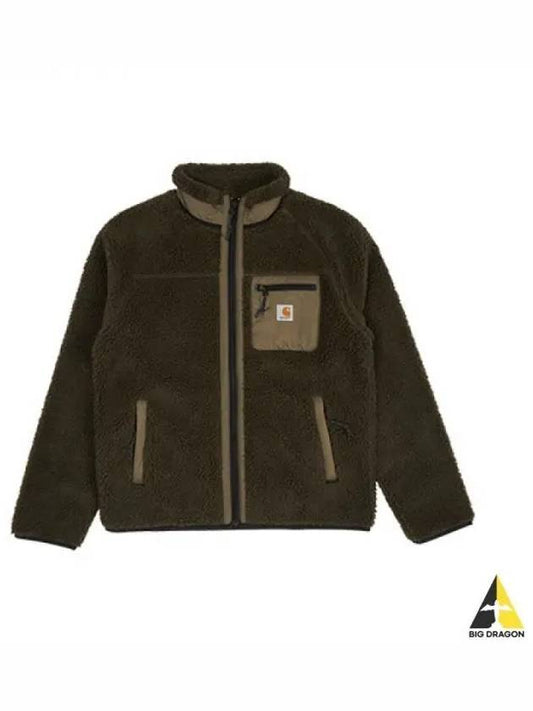 Prentice Liner Fleece Jacket Olive I025120 - CARHARTT - BALAAN 1