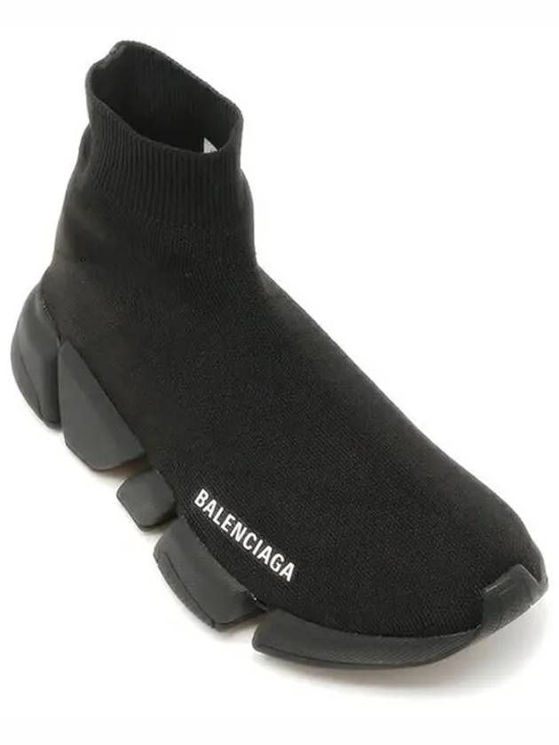 Women's Speed 2 0 Recycled Knit High Top Sneakers Black - BALENCIAGA - BALAAN 3