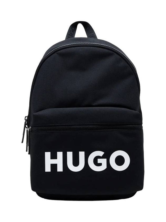 Logo Print Backpack Black - HUGO BOSS - BALAAN 1