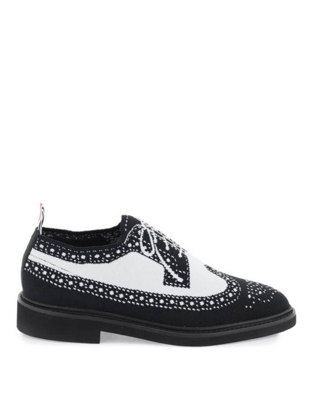 Trompe L'oeil Long Wing Knit Brogue Black - THOM BROWNE - BALAAN 2