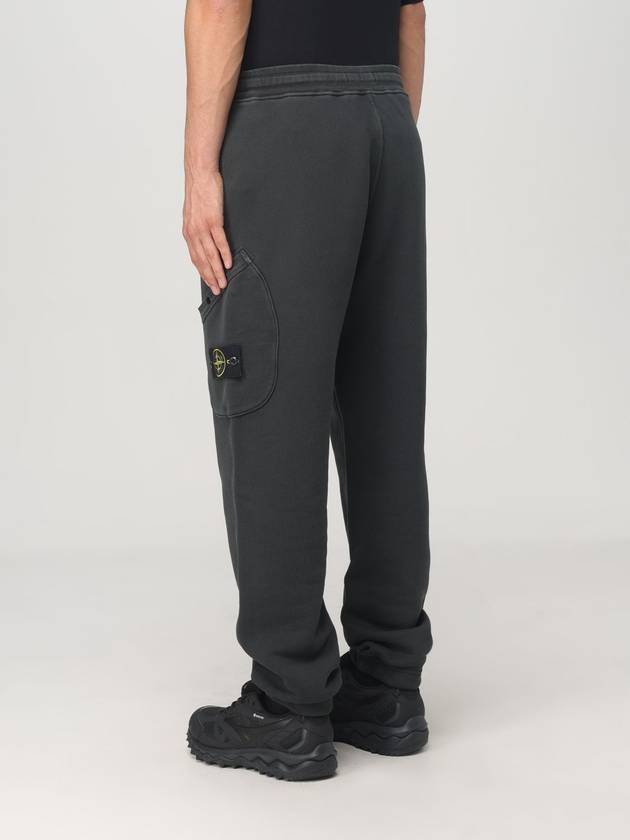 Cotton Cargo Jogging Pants Lead Grey - STONE ISLAND - BALAAN 4