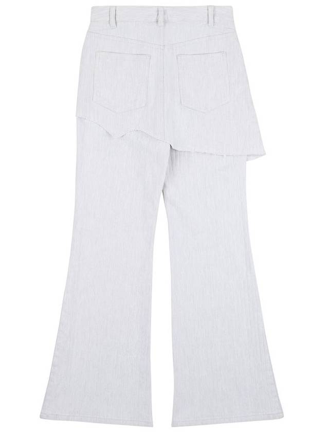 Herringbone Damaged Cutting Skirt Pants WH - PEOPLE OF THE WORLD - BALAAN 3