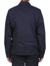 Metropolis Series Gabardine Pocket Long Sleeve Shirt Navy - CP COMPANY - BALAAN 6