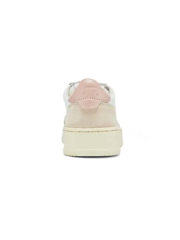 Medalist Leather Suede Low Top Sneakers White Pink - AUTRY - BALAAN 5