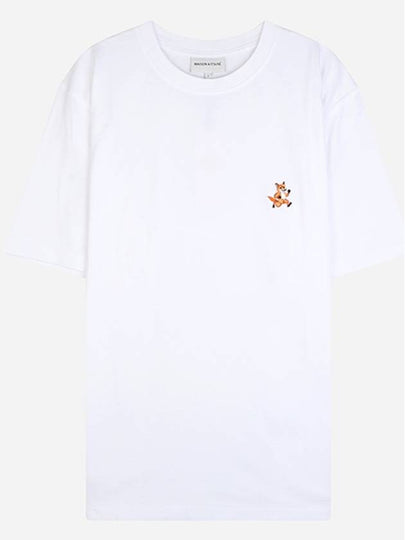 Speedy Fox Patch Comfort Short Sleeve T-Shirt White - MAISON KITSUNE - BALAAN 2