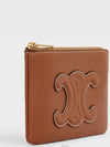 Triomphe Pouch Card Wallet Tan - CELINE - BALAAN 3