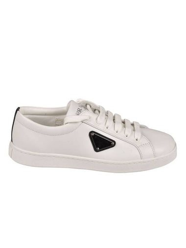 Triangle Logo Low Top Sneakers White - PRADA - BALAAN 1