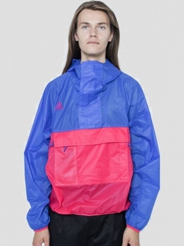 01CD7635405ACGHooded Anorak JacketBlue Pink - NIKE - BALAAN 1