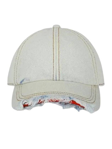 C Reep 1 Frayed Peak Denim Ball Cap Light Blue - DIESEL - BALAAN 1