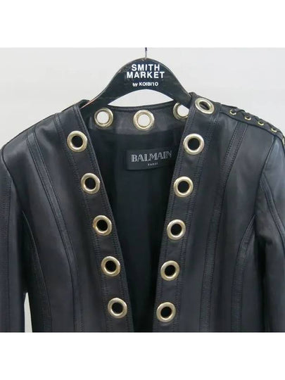 Smith Market BM673Z0095 leather jacket women s clothing - BALMAIN - BALAAN 2