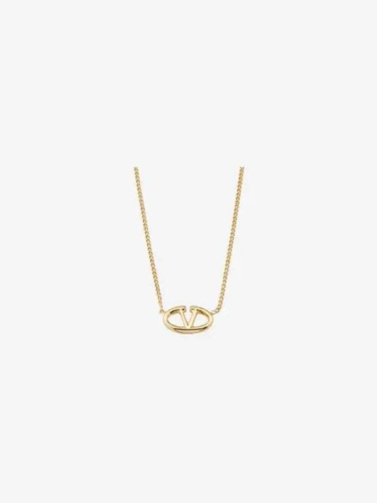 V logo necklace gold women 4W2J0W19 MET CS4 - VALENTINO - BALAAN 1