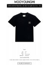 M231TS07708B Back Logo Cotton Short Sleeve T-Shirt Black Women T-Shirt TEO - WOOYOUNGMI - BALAAN 2