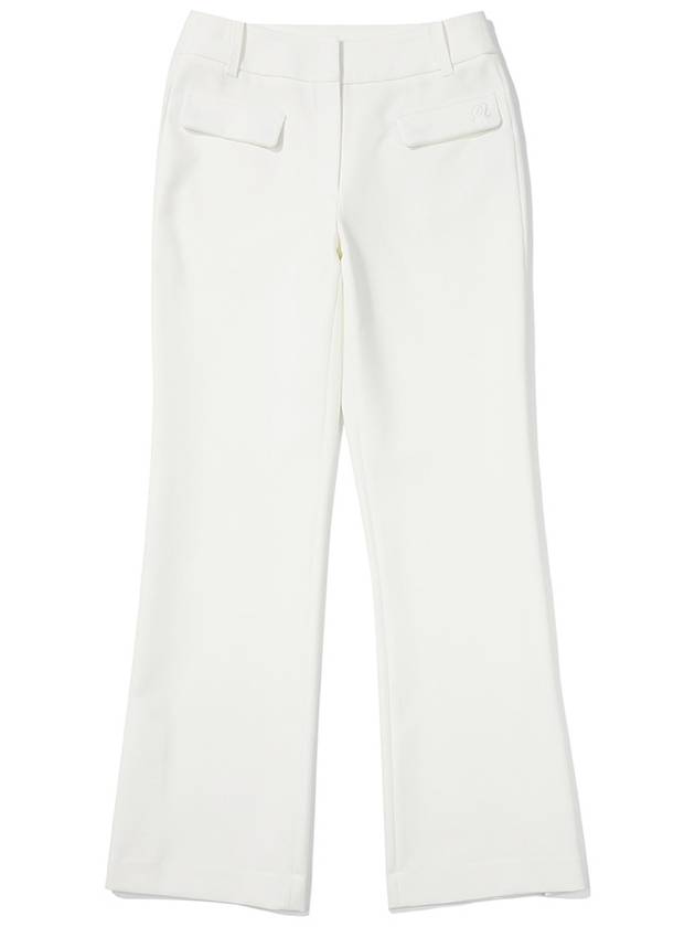 Slit point bootcut pants OFF WHITE WOMAN - MALBON GOLF - BALAAN 1