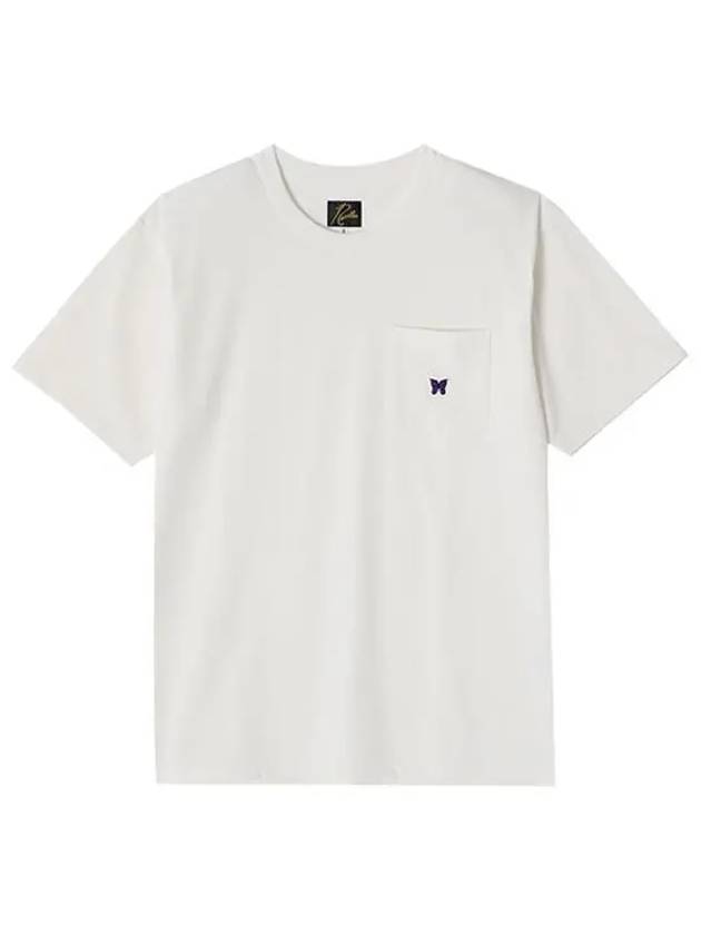 Crew Neck Poly Jersey Short Sleeve T-Shirt White - NEEDLES - BALAAN 5